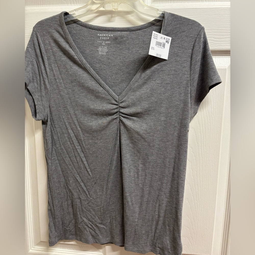 American Eagle Outfitters XL NWT Gray Women's Top